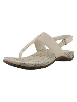 Women's Rest Tala T-Strap Sandal - Ladies Comforable Flat Sandals That Include Three-Zone Comfort with Orthotic Insole Arch Support