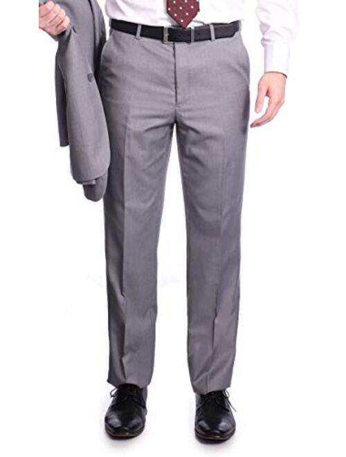 Raphael Men's Regular Classic Fit Solid Color 2 Button Mens Suit