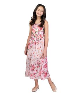 Big Girls Floral Mixed Print Maxi Dress