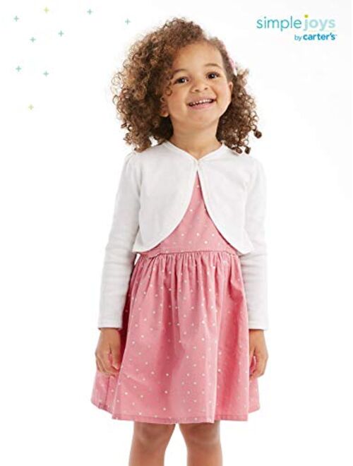 Simple Joys by Carter's Girls' 2-Piece Special Occasion Dress and Cardigan Set