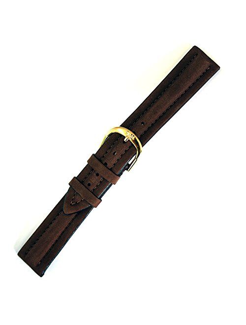 Speidel Go Grain Leather 18 Millimeters Brown Watch Strap