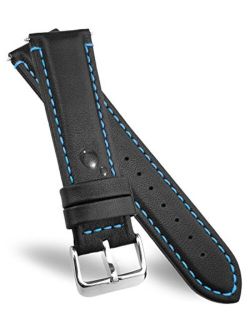 Dura Straps Leather Watch Band Waterproof Straps for Men and Women with Elegant Stitches