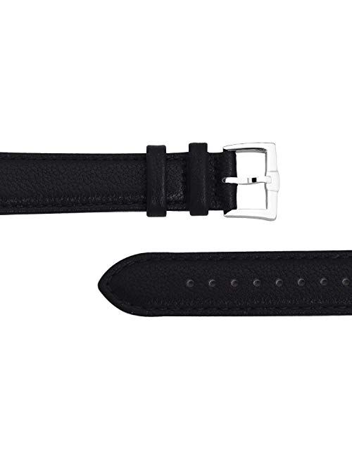 B&E Top Grain Leather Watch Bands 22mm 20mm 18mm Men Women, Quick Release Watch Straps Soft & Durable Replacement Watchband for Watch & Smartwatch