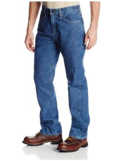 Men's Flame Resistant Utility Denim Jean Relaxed Fit