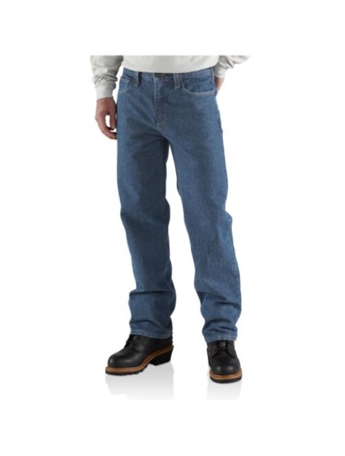 Carhartt Men's Big & Tall Flame Resistant Utility Denim Jean Relaxed Fit