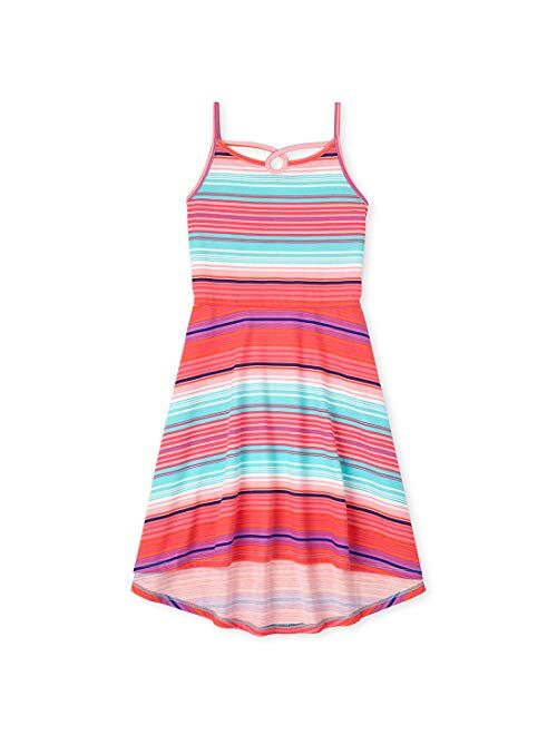 The Children's Place Girls' Striped High Low Dress