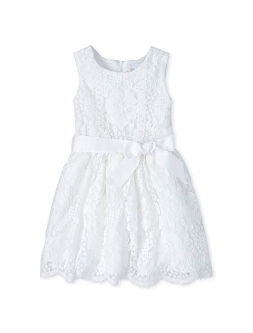 The Children's Place Girls' Lace Fit And Flare Dress