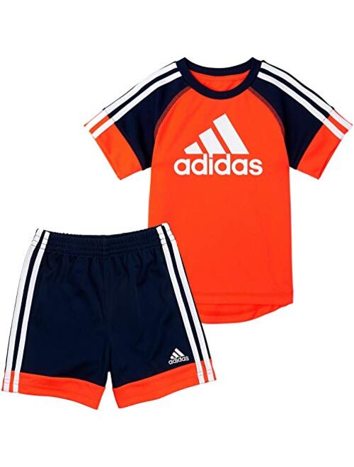 adidas Boys' Active Tee & Sport Shorts Clothing Set