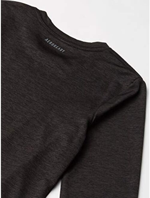adidas Boys' Stay Dry Moisture-Wicking Aeroready Long Sleeve T-Shirt