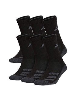 Kids-boy's/Girl's Cushioned Angle Stripe Crew Socks (6-pair)