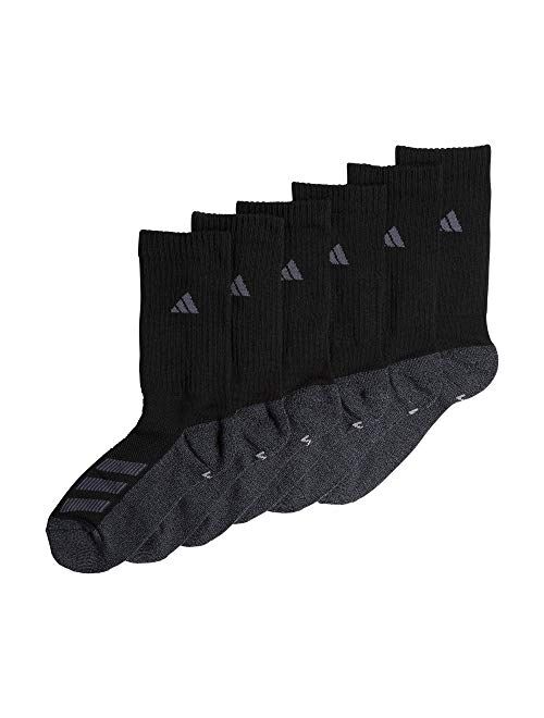 adidas Kids-boy's/Girl's Cushioned Angle Stripe Crew Socks (6-pair)