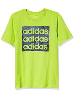 Boys' Short Sleeve Cotton Jersey Logo T-Shirt Tee