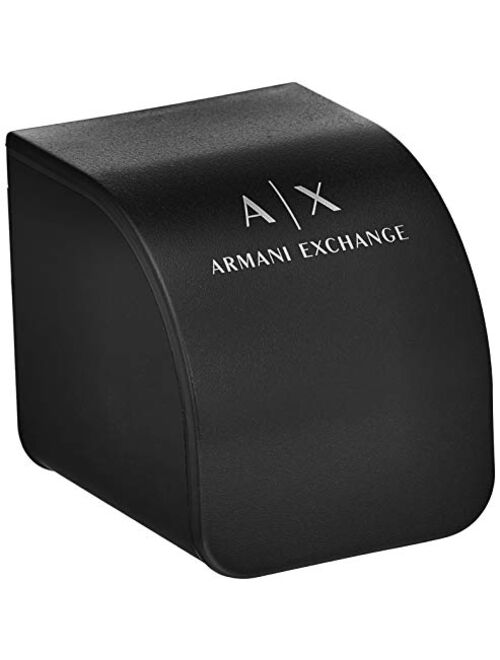 Armani Exchange Men's Leather Chronograph Dress Watch