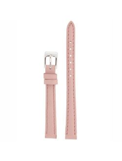 Watch Band Genuine Leather Pink Padded Ladies 10 millimeter