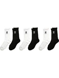ADIDAS 6 Pack Originals Trefoil Boys Crew Socks