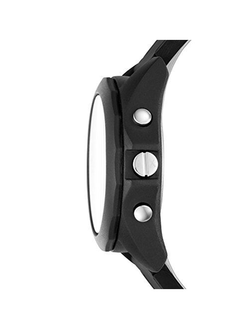 A|X Armani Exchange Men's Hybrid Smartwatch, Black Silicone, 44 mm, AXT1001