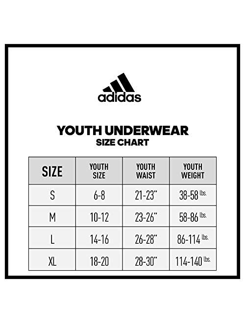 adidas Youth Sport Performance Climalite Long Boxer Briefs (3-Pack)