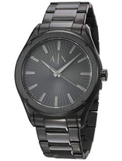 Men's Fitz Black Stainless Steel Bracelet Watch 44mm AX2802