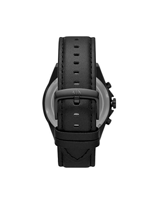 Armani Exchange Quartz Watch with Leather Strap AX2627