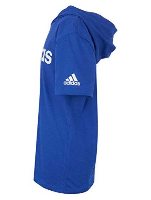 adidas Boys' Big Short Sleeve Hooded T-Shirt