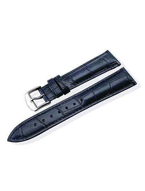 Le Suit Genuine Calfskin Leather Watch Strap 16mm 18mm 19mm 20mm 21mm 22mm 24mm Men‘s Watch bands - Quick Release Strap with Stainless Steel Buckle for Women - Waterproof Calf Le