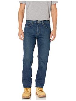 Men's Rugged Flex Relaxed Fit Straight Leg Knit Lined Jean