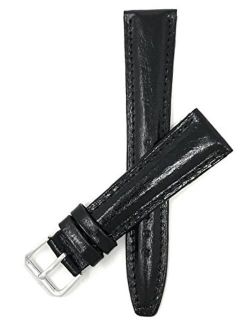 Bandini Leather Watch Band Strap - Semi Glossy - 5 Colors - 12mm, 14mm, 16mm, 18mm, 20mm (Also Comes in Extra Long, XL)