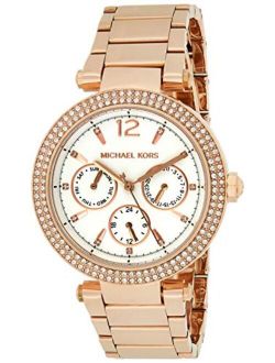 Women's Parker Rose Gold Tone Stainless Steel Watch MK5781