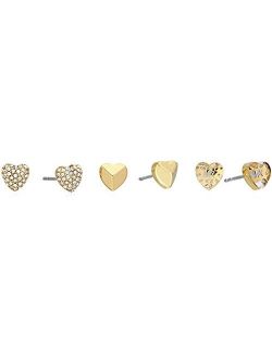 Michael Kors"Logo" Logo Love Gold-Tone Stud Earrings