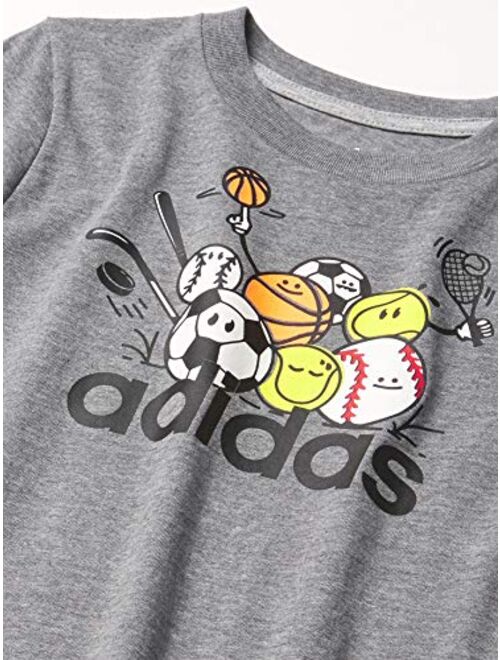 adidas Boys' Short Sleeve Graphic Tee T-Shirt
