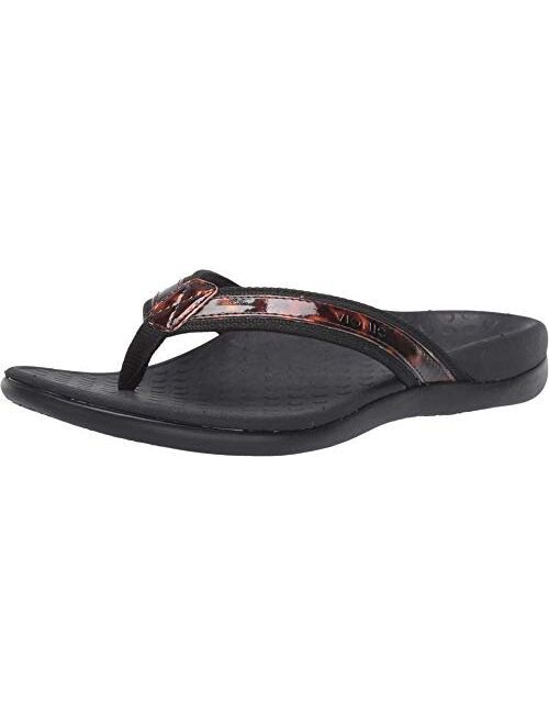 Vionic Women's Tide II Toe Post Sandal - Ladies Flip Flop with Concealed Orthotic Arch Support