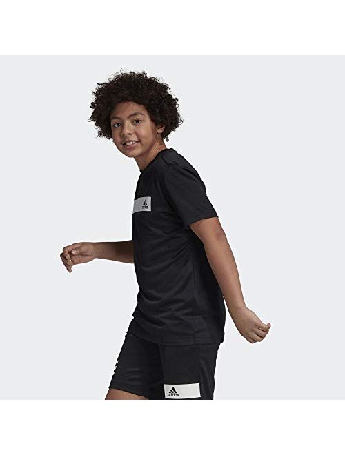 adidas Kids Tshirt Running Training Boys Lifestyle Cool Tee Young Fashion DV1360