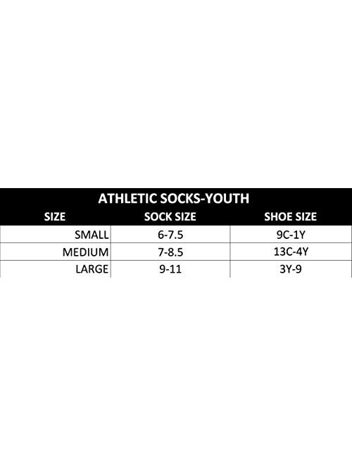 adidas Youth Kids-Boy's/Girl's 3-Stripes Quarter Socks (6-Pair)