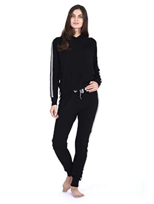 State Fusio Cashmere Wool Matching Hoodie Sweater/Jogger Pants Knitted Loungewear Set for Women ◆Add Both to Cart for Set◆