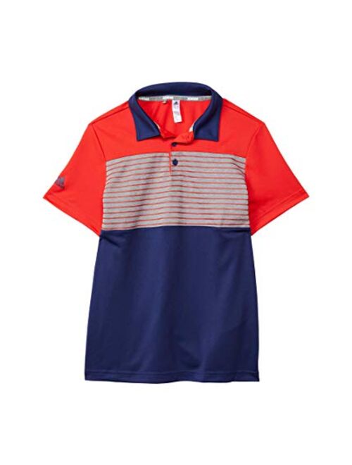 adidas Boys' Engineered Stripe Polo Shirt