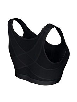 ZXZXZX GQACY Posture Corrector Lift Up Bra Women Shockproof Support Fitness Vest Bras Cross Back Plus Size Breathable Underwear Corset Bra (Bands Size : 3XL, Color : Skin