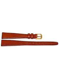 13MM Brown Tapered Genuine Goat Leather Watch Band Strap Made in Austria