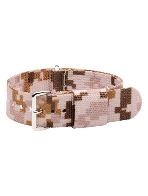 22mm NATO Ss Nylon Loop Desert Camo Interchangeable Replacement Watch Strap Band