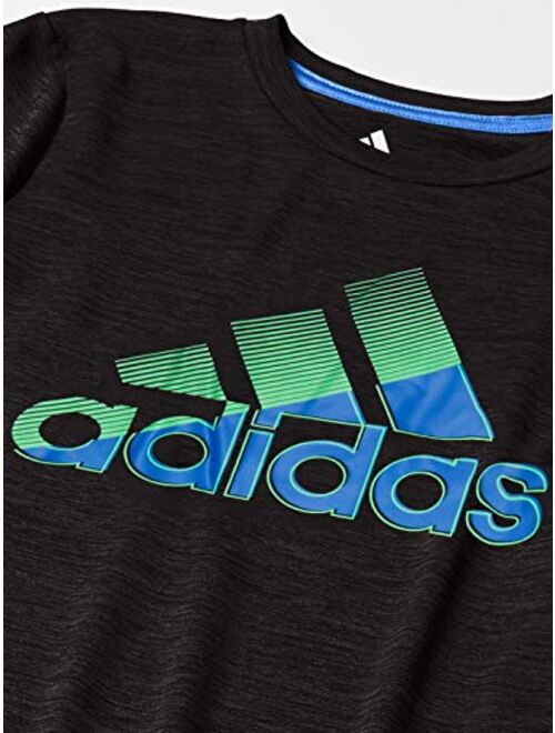 adidas Boys' Short Sleeve Moisture-Wicking Boss Logo T-Shirt