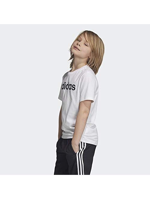 adidas Kids Young Boys Tshirt Essentials Linear Tee Training Modern