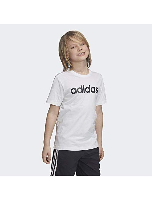 adidas Kids Young Boys Tshirt Essentials Linear Tee Training Modern