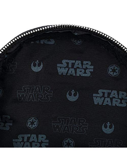Loungefly Star Wars Action Figures Print Faux Leather Womens Double Strap Shoulder Bag Purse