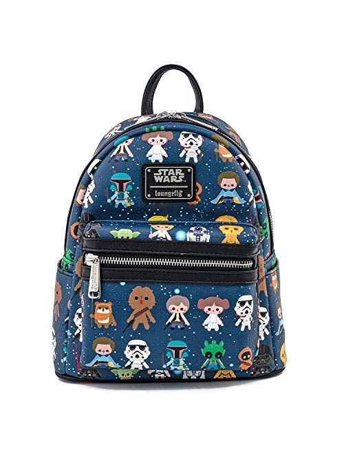 Loungefly Star Wars Chibi Character Print Mini Backpack