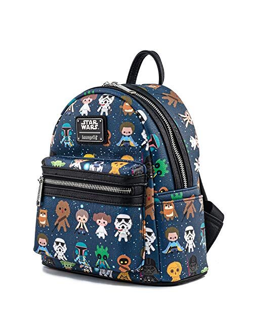 Loungefly Star Wars Chibi Character Print Mini Backpack