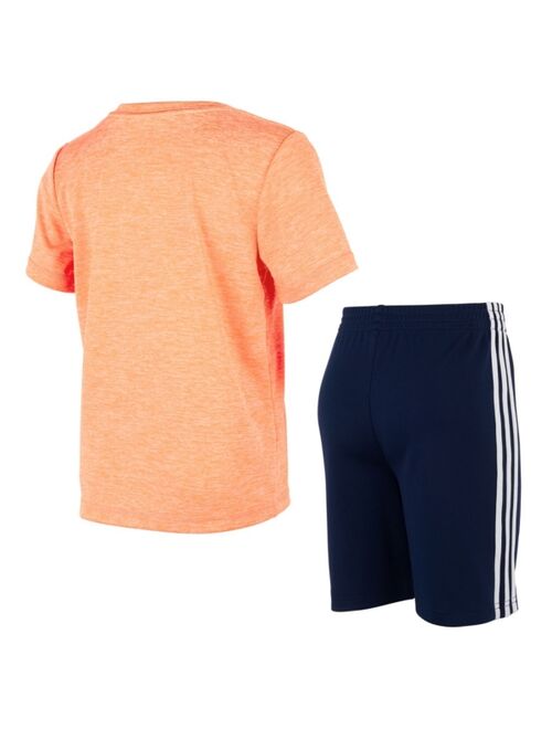 Adidas Little Boys Short Sleeve In Motion T-shirt and Shorts, Set of 2