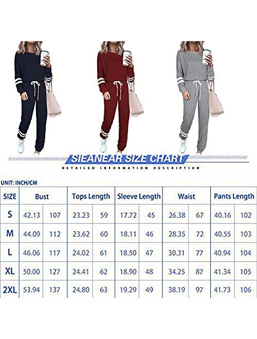 PRETTYGARDEN Women’s Two Piece Pajamas Set Long Sleeve Sweatshirt with Long Pants Sleepwear with knitted lounge set