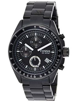 Men's CH2601 Decker Black Stainless Steel Chronograph Watch