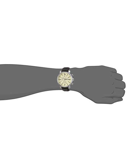 Fossil Rhett Chronograph Leather Watch - Dark Brown Bq1007