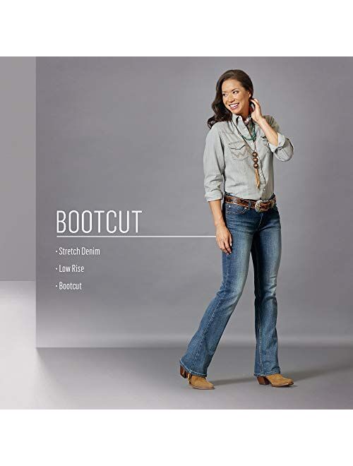 Wrangler Women's Retro Sadie Low Rise Stretch Boot Cut Jean