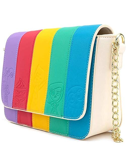 Loungefly x Pixar Inside Out Mixed Emotions Rainbow Crossbody Bag